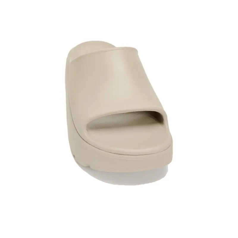 ZARA Slide Slippers 5cm Women's Taupe-3