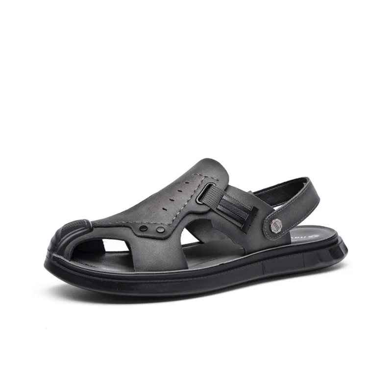 NAVIGARE Beach Sandals Men Gray/Khaki-2