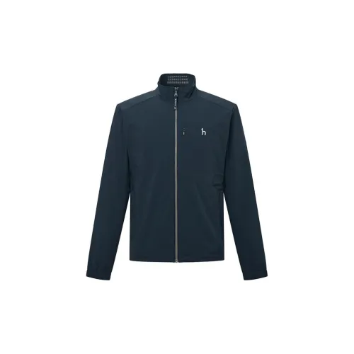 HAZZYS Jackets Men Light Navy Blue