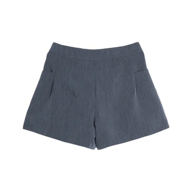 A21 Casual Shorts Women's Dark Gray Blue-1