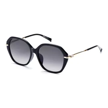 MaxMara Subject To Official Website Irregular Shape Sunglasses Women's Black