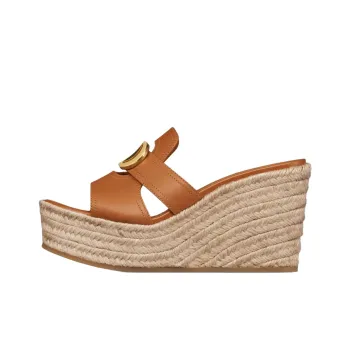 DIOR 30 Montaigne Slide Slippers 9.5cm Women's Camel