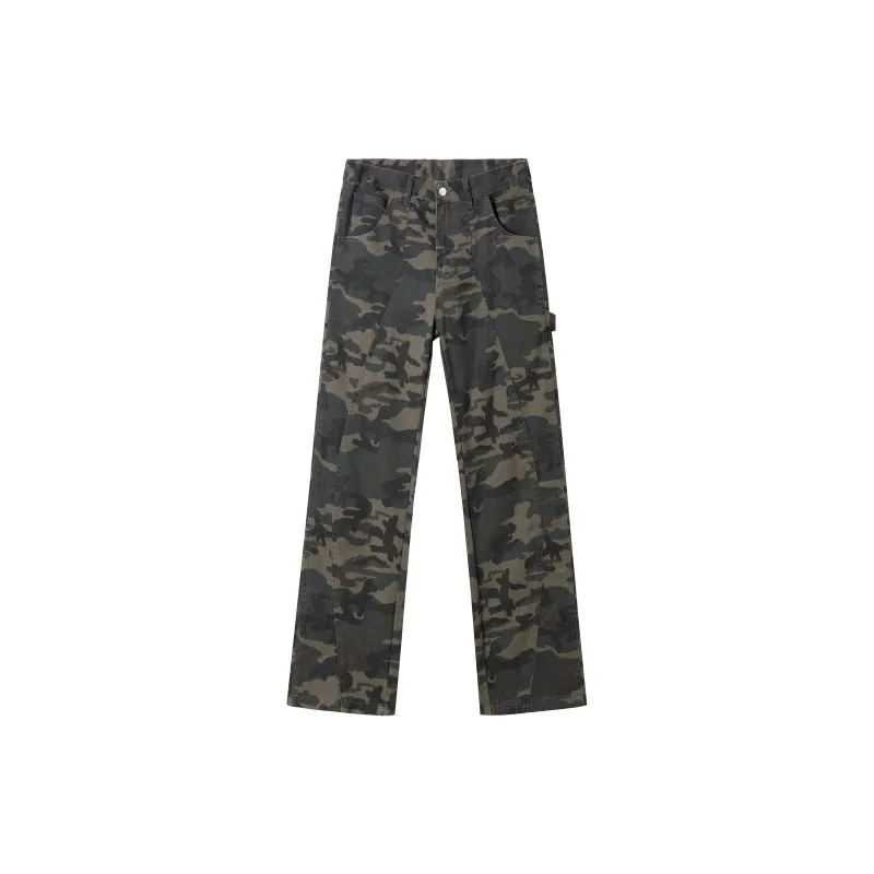 PAINT STAIN Casual Pants Unisex Fashion Camouflage Pants-13