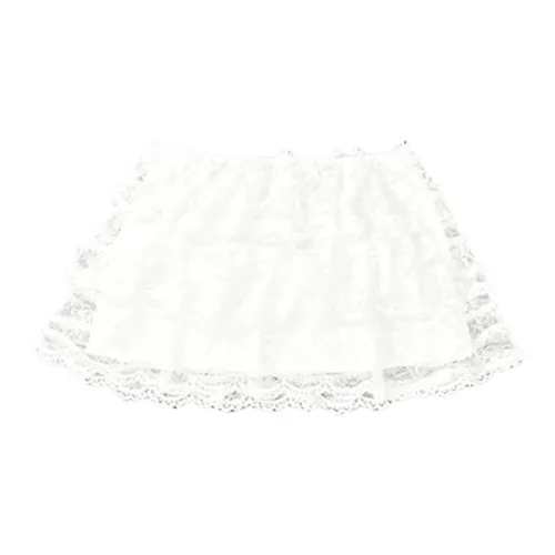 MeiHaoStore Casual Short Skirts Unisex White