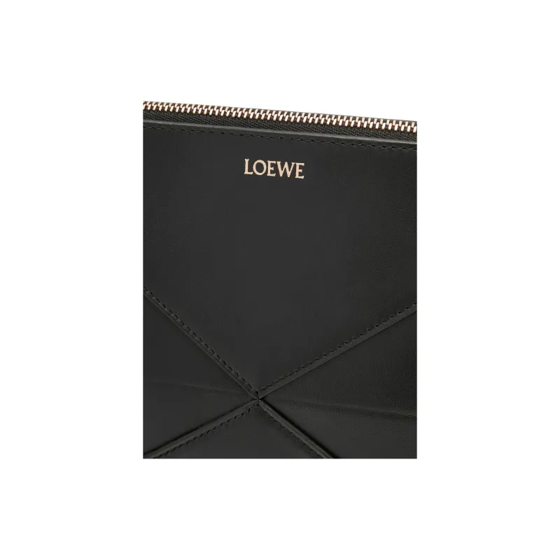 LOEWE Cow Leather Crossbody Handbag Shoulder Bag Women's Black-7