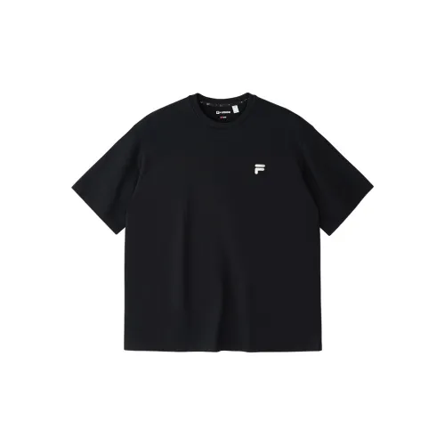 FILA FUSION INLINE T-Shirts Unisex Jet Black