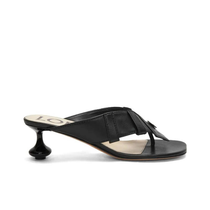 LOEWE Toy Flip Flops 4.5cm Women's Black-1