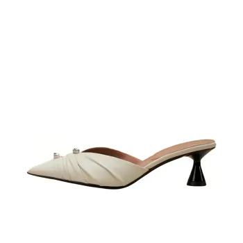 D'ACCORI Wrap-toe Slippers Women's White