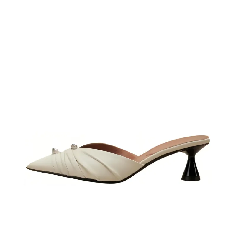 D'ACCORI Wrap-toe Slippers Women's White-0