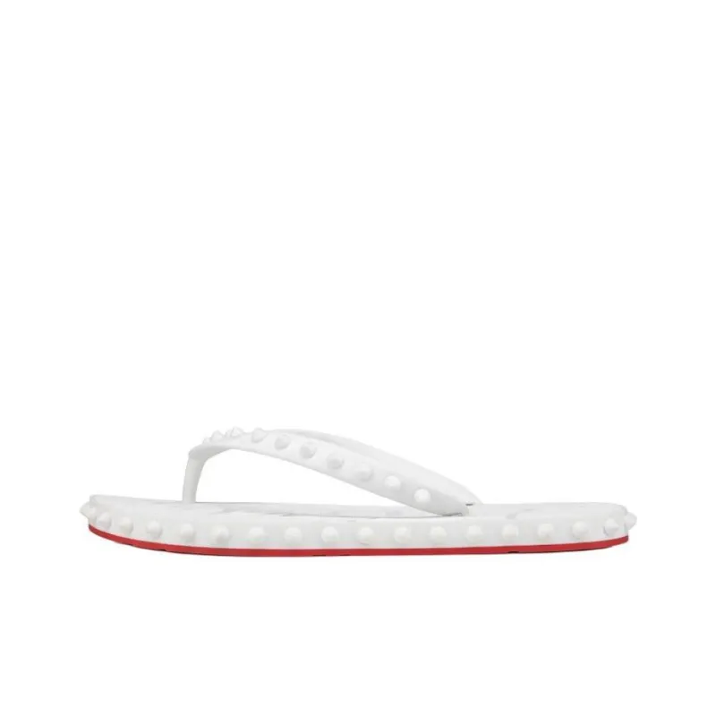 CL LUBOTING Flip Flops Women's White-0