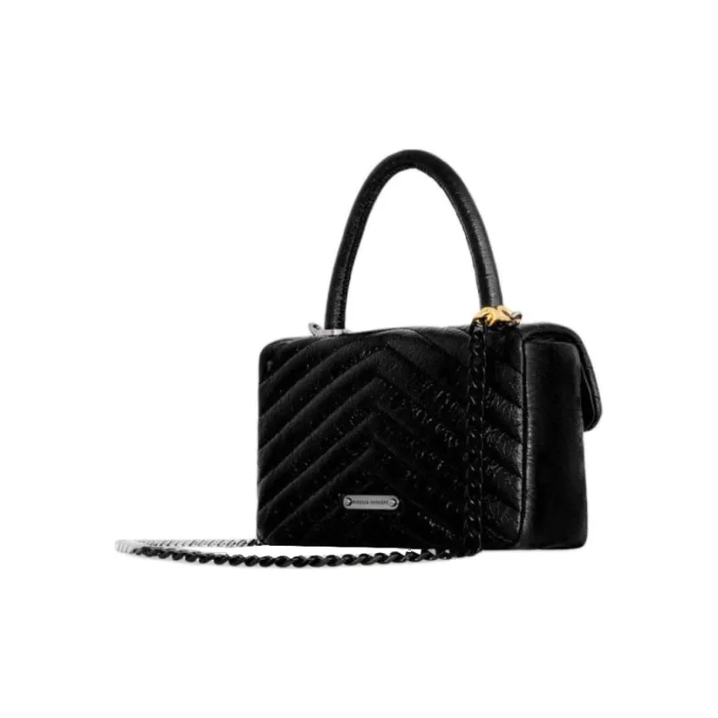 REBECCA MINKOFF Edie Quilted Leather Satchel Bag-1