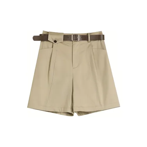 ELF SACK Cargo Shorts Women's Pine Beige Apricot