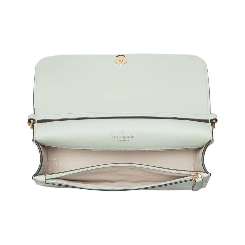 Kate Spade Cross Grain PVC Crossbody Bag, Shoulder Bag Trumpets Women's Crystal Blue Multicolor-2