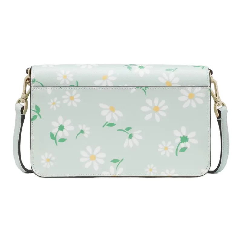 Kate Spade Cross Grain PVC Crossbody Bag, Shoulder Bag Trumpets Women's Crystal Blue Multicolor-3