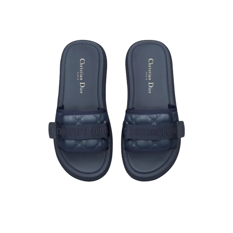 DIOR Diorevolution Slide Slippers Women's Dark Blue-3