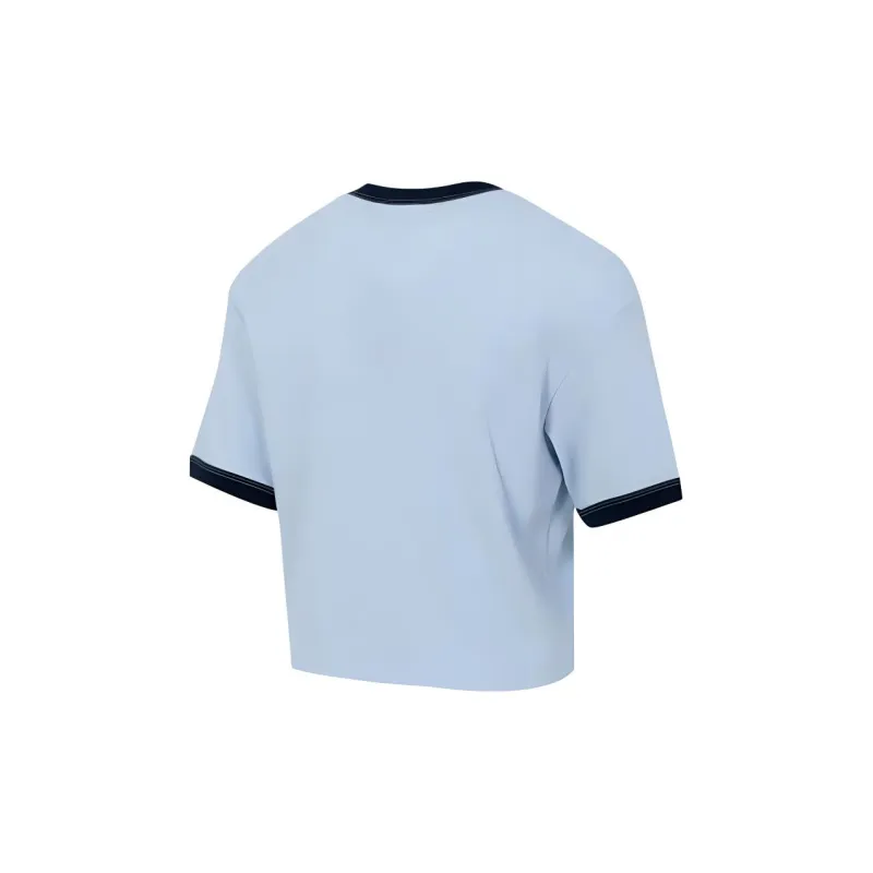 Adidas Originals Drop Shoulder Sleeve T Shirt Women's Blue-1