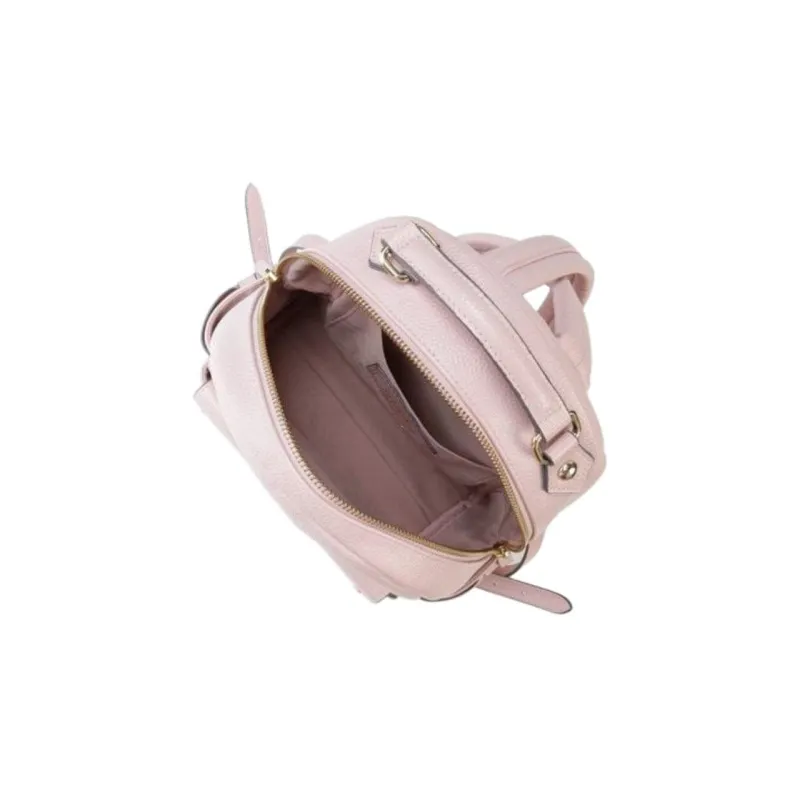 SAMANTHA THAVASA Synthetic Leather Backpack Medium Size Women's Pink Beige-3