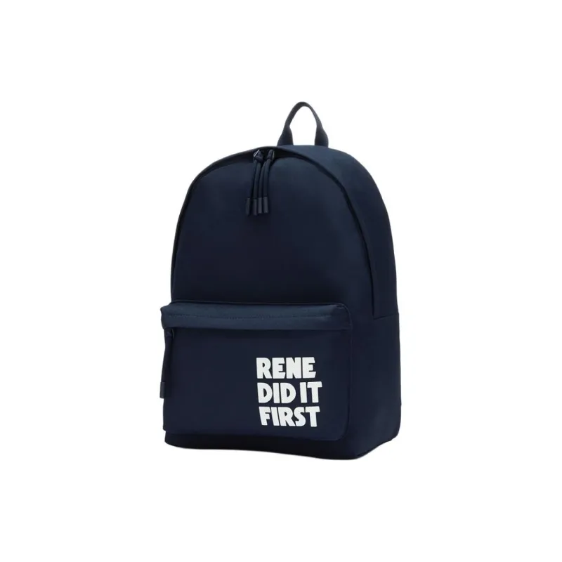 LACOSTE Fabric Backpack Large Size Men's Marine Blue-1