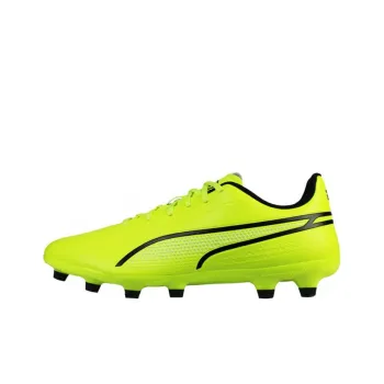 PUMA King Soccer Shoes Unisex Low Top Yellow Green