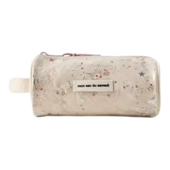 ZARA Thermoplastic PU Polyurethane Clutch Regular Women's Light Beige Yellow