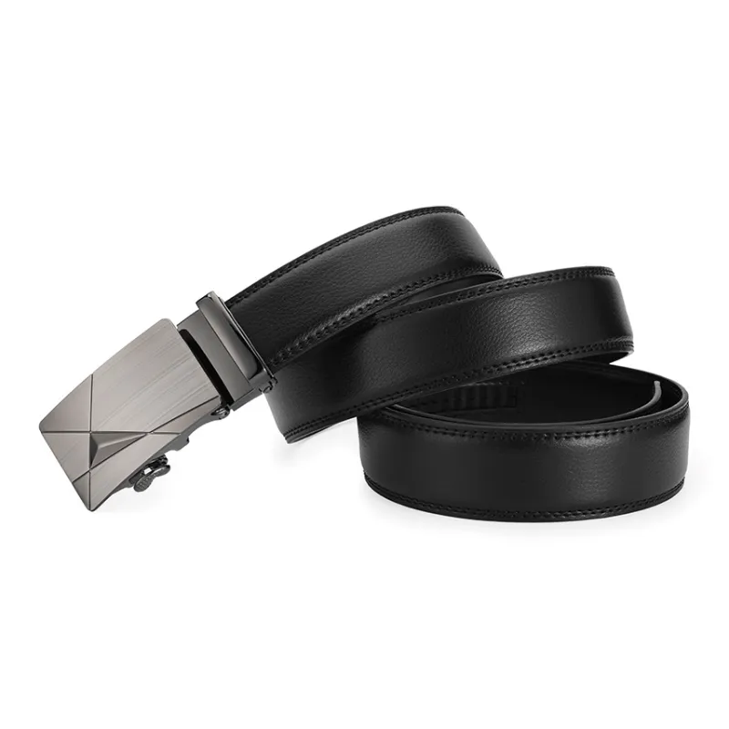 XXOFF Business Creative Metal Buckle Comfortable Leather Belts Men's 3.5cm-1