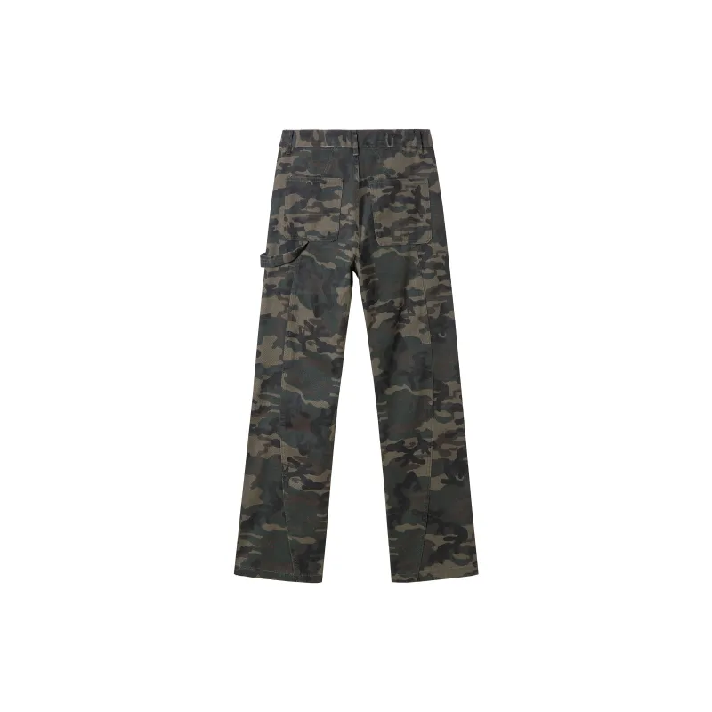 PAINT STAIN Casual Pants Unisex Fashion Camouflage Pants-14