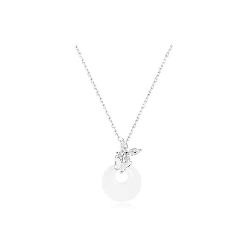 TEEX Colored Glaze Jade Necklaces Women's-0