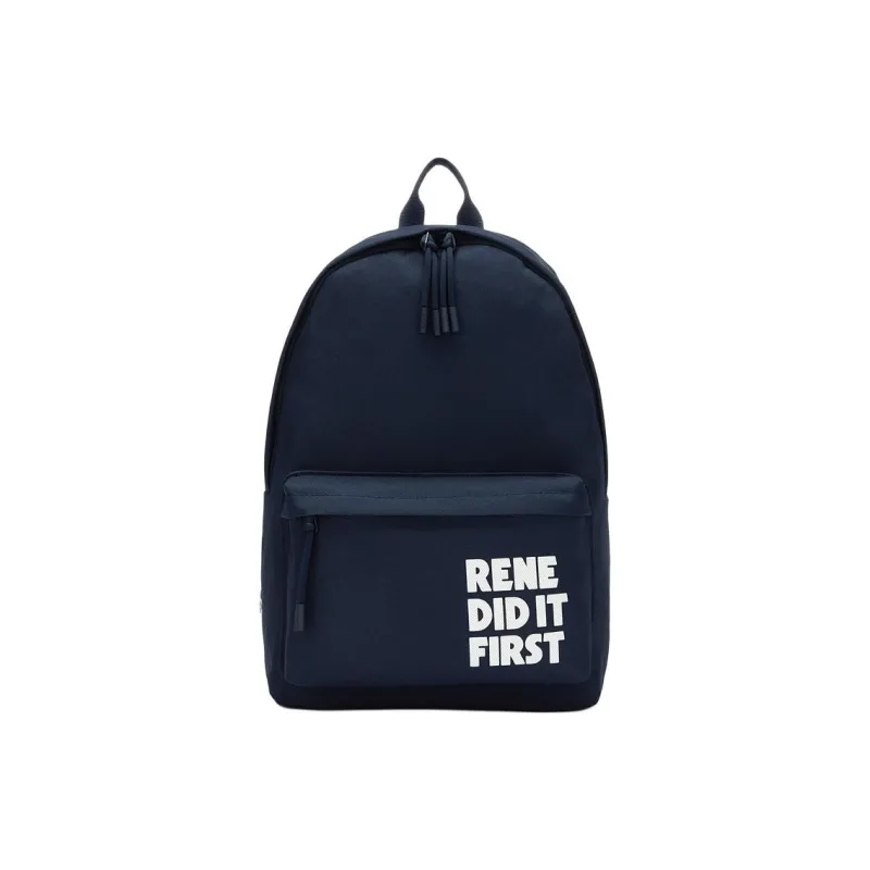 LACOSTE Fabric Backpack Large Size Men's Marine Blue-0
