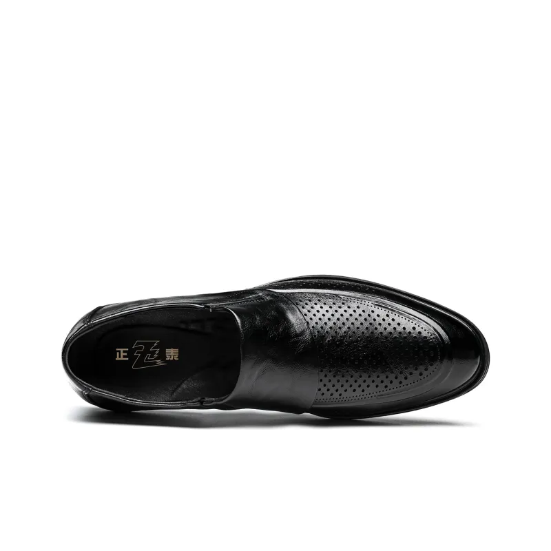 CHINT Dress Shoes Men Low Top Black-8