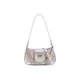 Pink Silver Heartbeat Box Shopping Bag