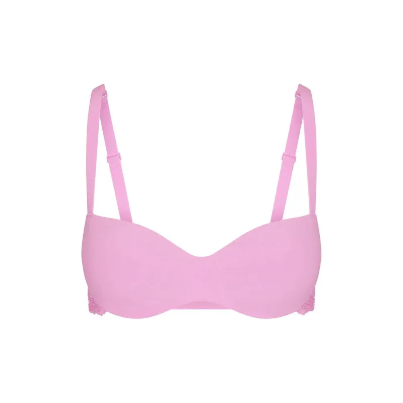 SKIMS FITS EVERYBODY LACE BALCONETTE BRA Bra Women's PETAL/Floral Color-0