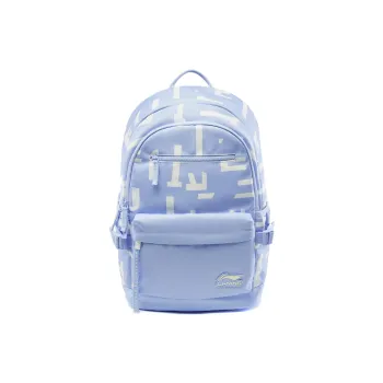 LiNing Polyester Backpack Unisex Blue All Over Print