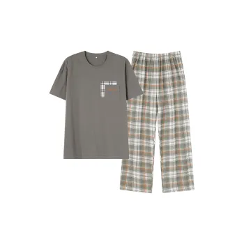 The Story Of The Flower Season Pajama Set Men's Olive