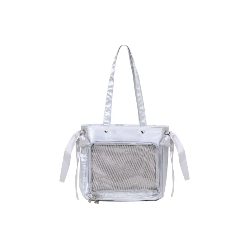 OTA Fabric Shoulder Bag Regular Women's Silver-0