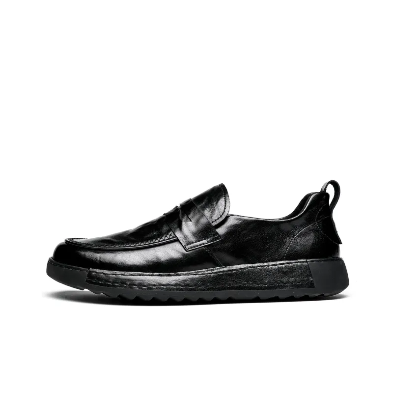 CHINT Dress Shoes Men Low Top Black/Brown-0