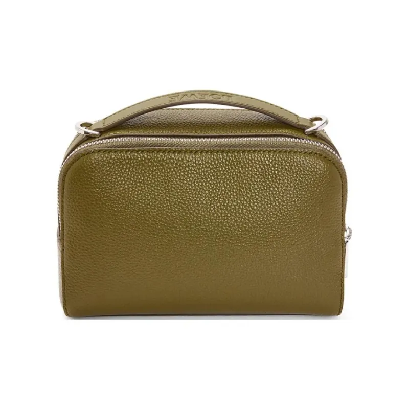 LOEWE Soft Grained Cow Leather Camera Bag Handbag Shoulder Bag Crossbody Bag Mini Men's Olive-3