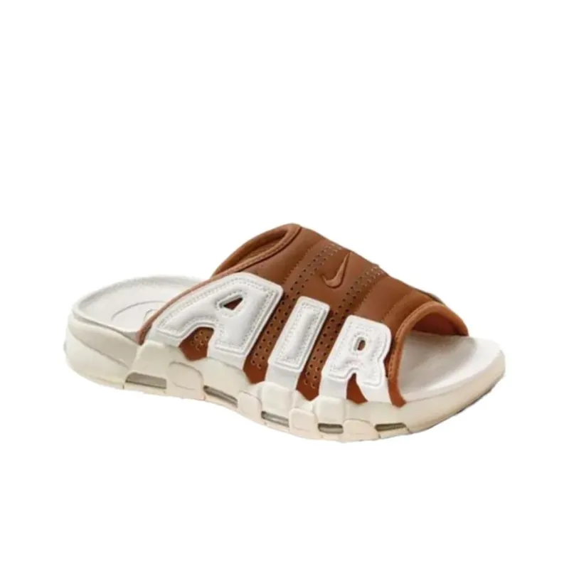 Nike Air More Uptempo Slides 'Mocha Brown'-2