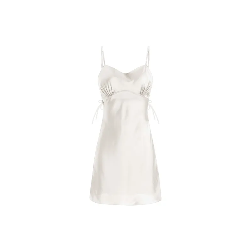 Flowers In Water Nightgown Women's White-0