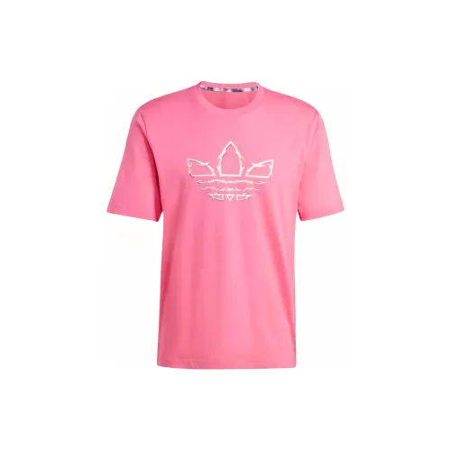 Adidas T-Shirts Men Half-Light Pink