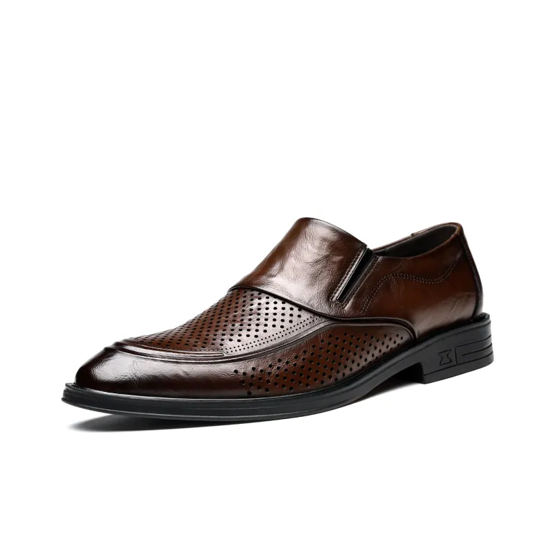 CHINT Dress Shoes Men Low Top Black-10