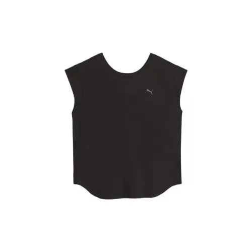 PUMA STUDIO FOUNDATIONS SS T-Shirts Women's Black