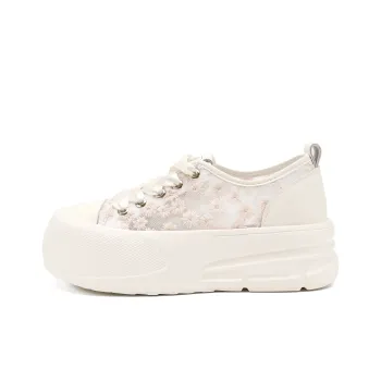 D FUSE SCANDINAVIA White Sneakers Low Top Skateboard Shoes Women's
