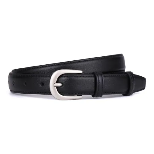 Lanza Cow Leather Belts Women's Width 2.5CM