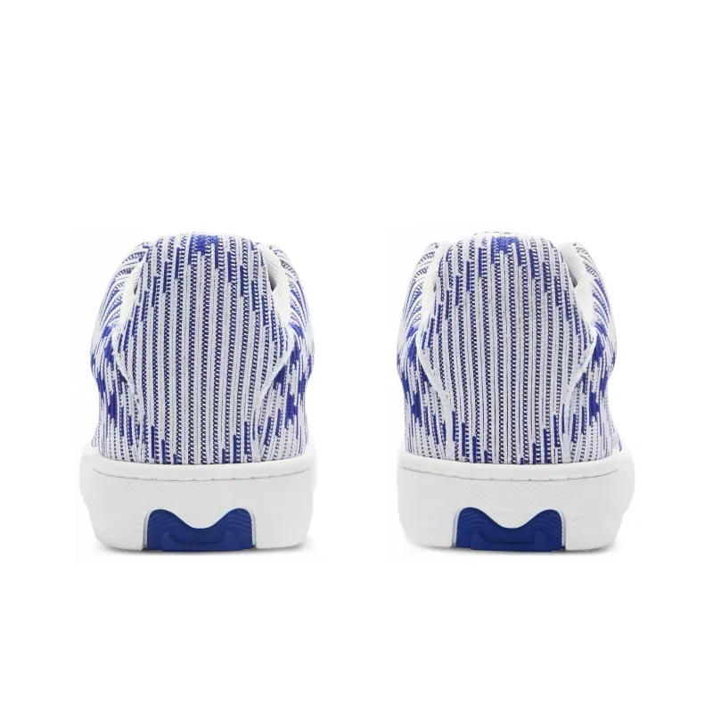 Burberry Box Checked Leather Sneakers-4