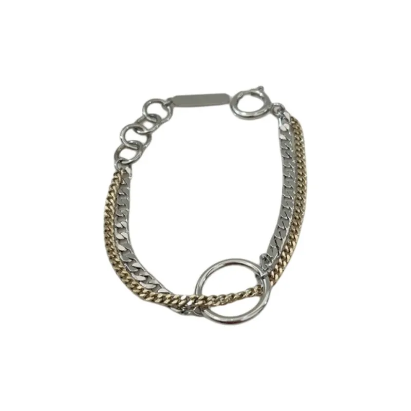 JUSTINE CLENQUET Brass, Palladium Plated, 24K Gold Plated Bracelets Women's Silver-1