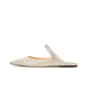 Jimmy Choo Bing Flat Women's Casual Shoes Women's Champagne