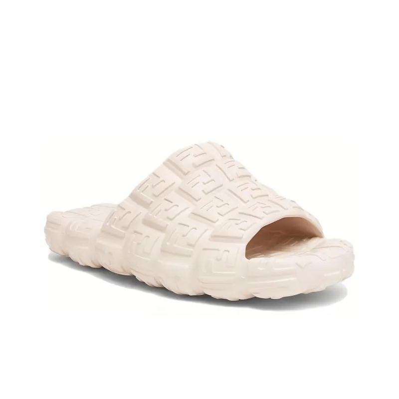 FENDI Cloud Rubber Sole Slide Slippers Men's Ecru-2