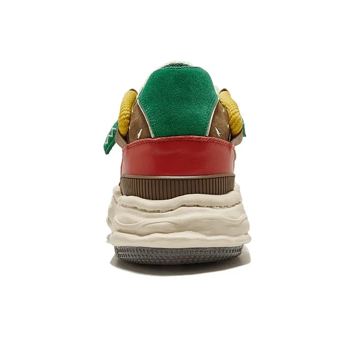 DVO Anti Slip Wear Resistant Low Top Skateboard Shoes Unisex Hamburger With French Fries-2