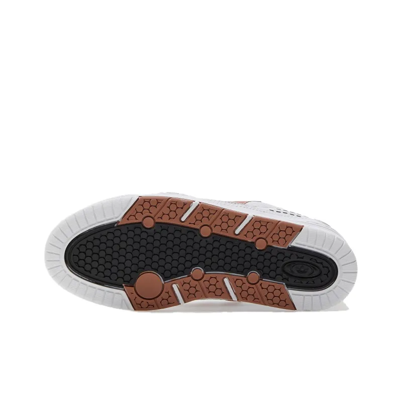 Adidas Originals Adi2000 Anti Slip Wear Resistant Low Top Skateboard Shoes Men's White Brown-5