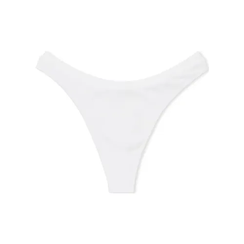 Victoria's Secret PINK SEAMLESS HIGH-LEG THONG PANTY / Underpants Women's 1 Pack Optical White